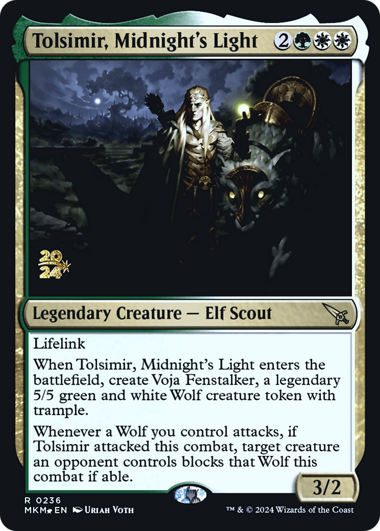 Tolsimir, Midnight's Light [Murders at Karlov Manor Prerelease Promos] | Deep Dive Games St. Marys