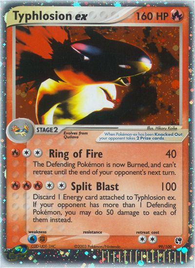 Typhlosion ex (99/100) [EX: Sandstorm] | Deep Dive Games St. Marys