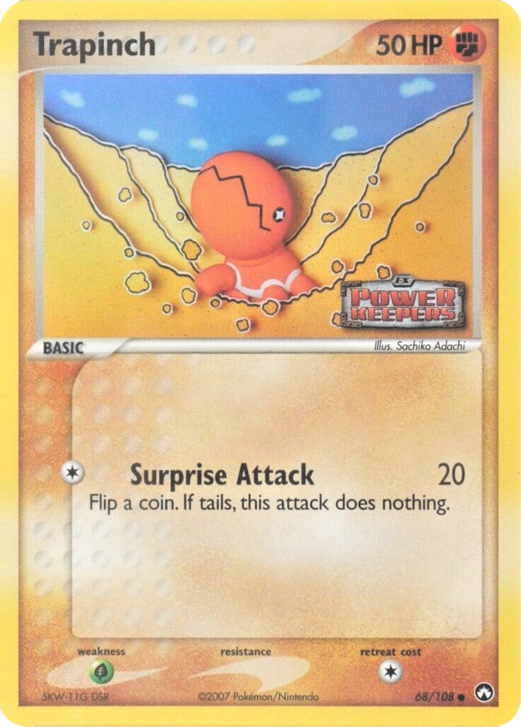 Trapinch (68/108) (Stamped) [EX: Power Keepers] | Deep Dive Games St. Marys