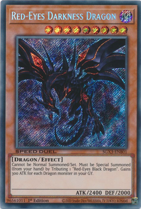 Red-Eyes Darkness Dragon [SGX3-ENB01] Secret Rare | Deep Dive Games St. Marys