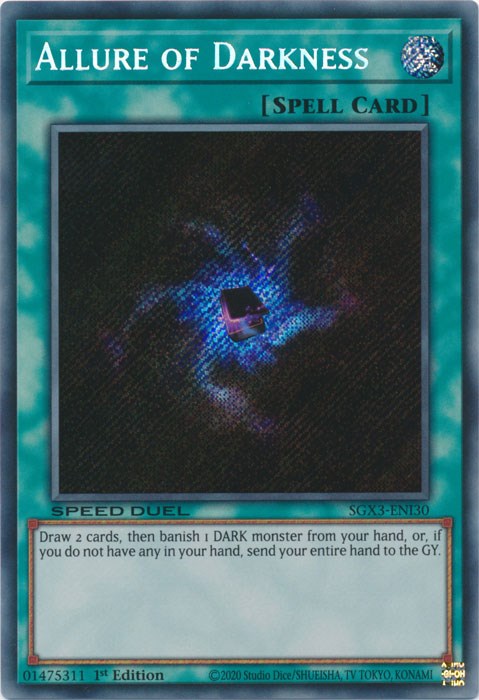 Allure of Darkness [SGX3-ENI30] Secret Rare | Deep Dive Games St. Marys