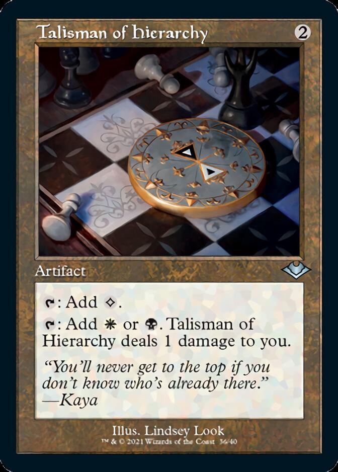 Talisman of Hierarchy (Retro Foil Etched) [Modern Horizons] | Deep Dive Games St. Marys