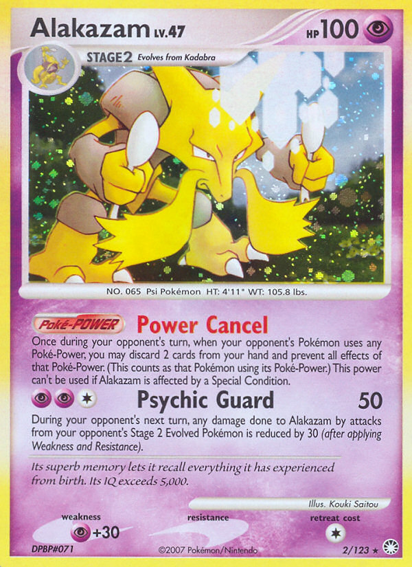 Alakazam (2/123) [Diamond & Pearl: Mysterious Treasures] | Deep Dive Games St. Marys