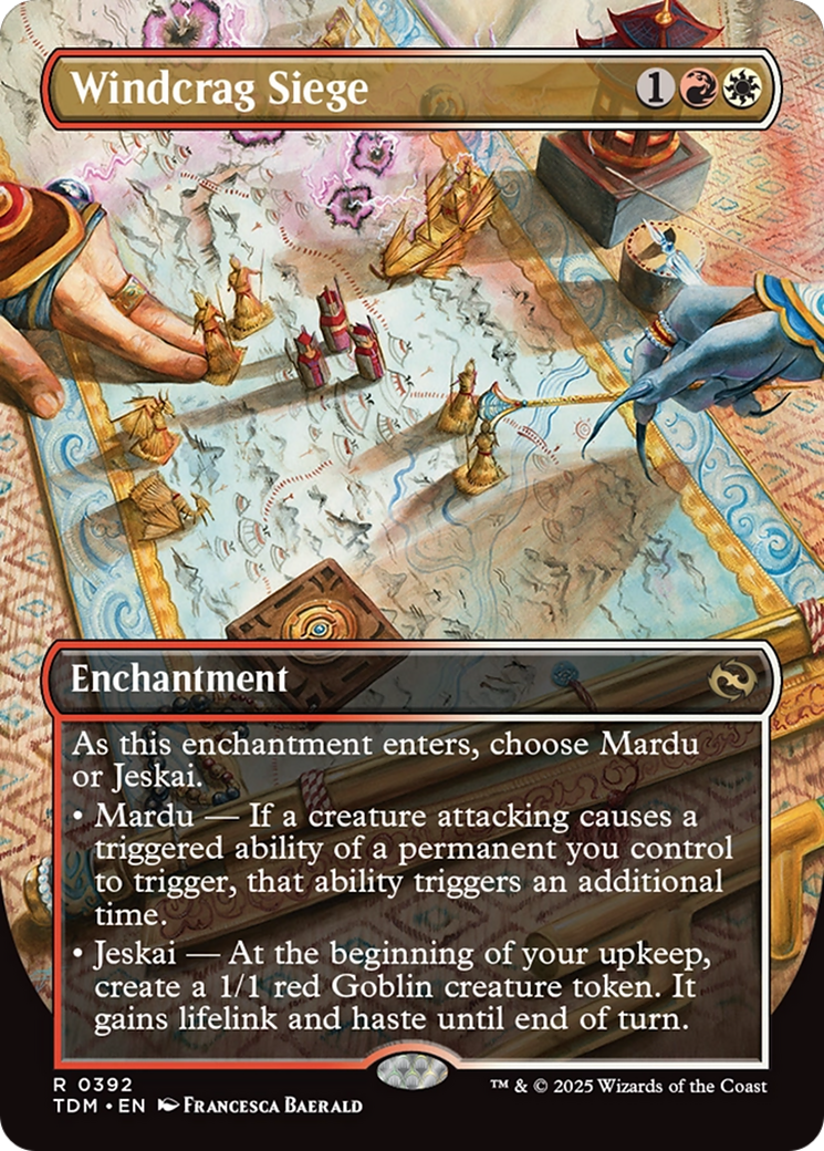 Windcrag Siege (Borderless) [Tarkir: Dragonstorm] | Deep Dive Games St. Marys