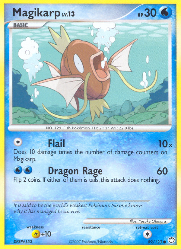 Magikarp (89/123) [Diamond & Pearl: Mysterious Treasures] | Deep Dive Games St. Marys