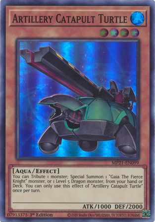 Artillery Catapult Turtle [MP21-EN099] Super Rare | Deep Dive Games St. Marys