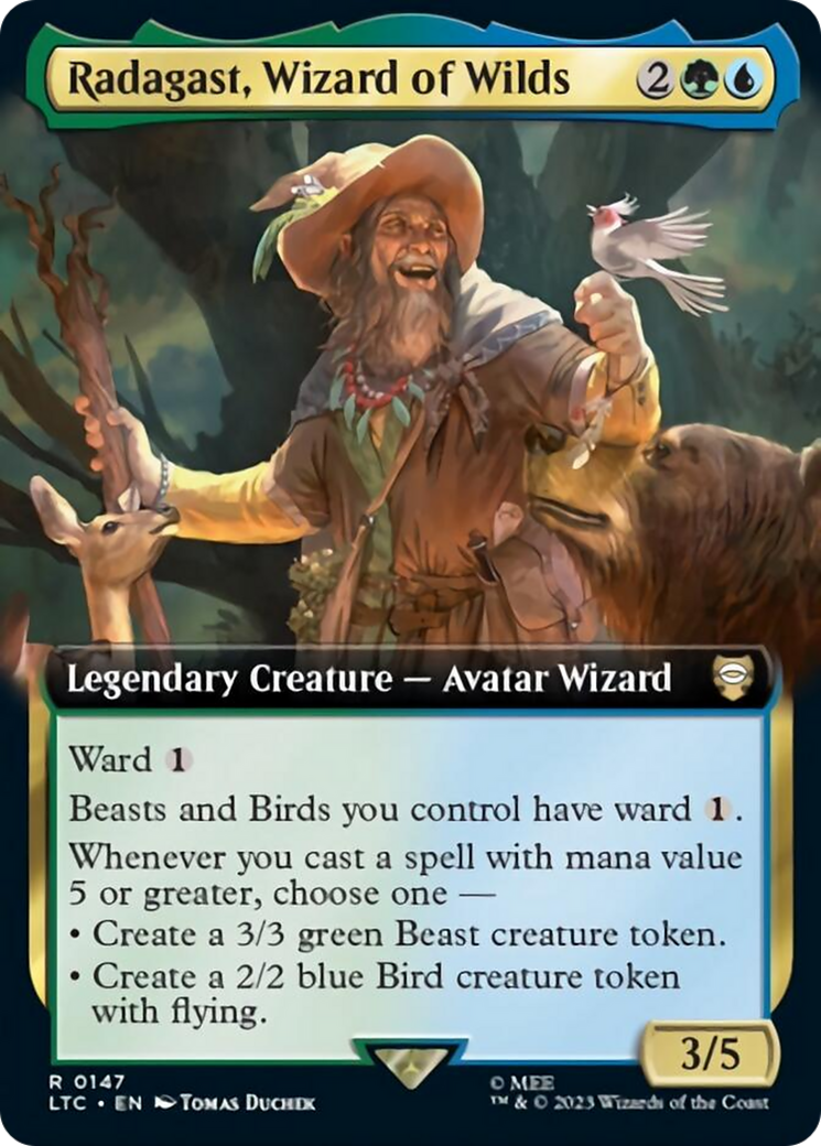 Radagast, Wizard of Wilds (Extended Art) [The Lord of the Rings: Tales of Middle-Earth Commander] | Deep Dive Games St. Marys