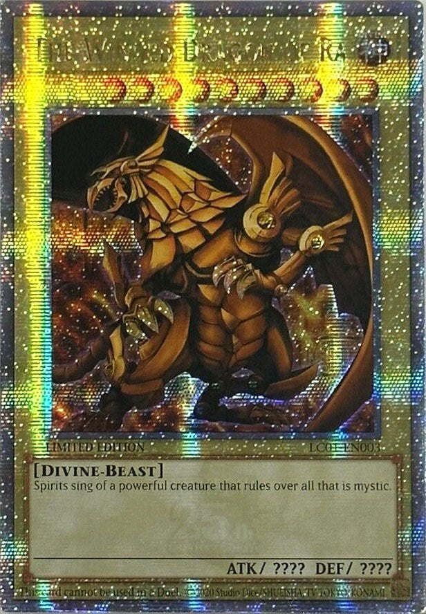 The Winged Dragon of Ra (25th Anniversary) [LC01-EN003] Quarter Century Secret Rare | Deep Dive Games St. Marys