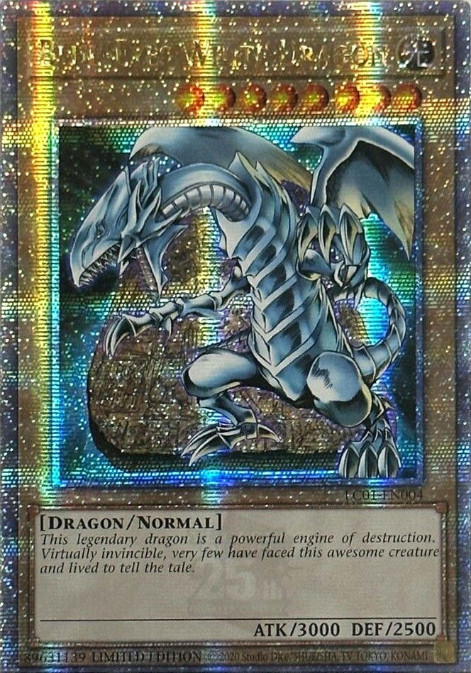 Blue-Eyes White Dragon (25th Anniversary) [LC01-EN004] Quarter Century Secret Rare | Deep Dive Games St. Marys