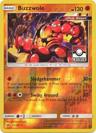 Buzzwole (77/131) (League Promo) [Sun & Moon: Forbidden Light] | Deep Dive Games St. Marys