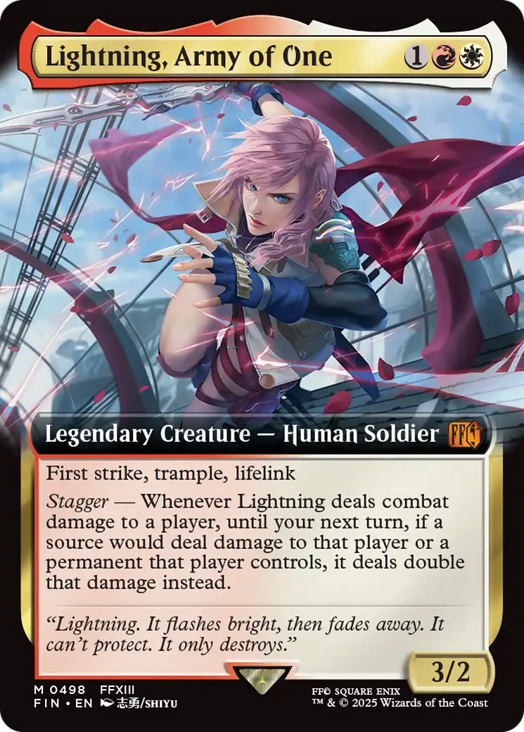 Lightning, Army of One (Extended Art) [FINAL FANTASY] | Deep Dive Games St. Marys