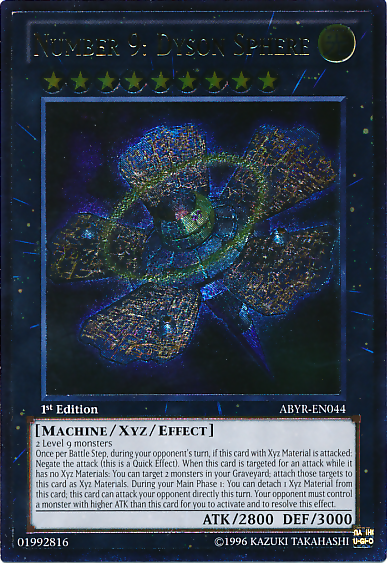 Number 9: Dyson Sphere (UTR) [ABYR-EN044] Ultimate Rare | Deep Dive Games St. Marys