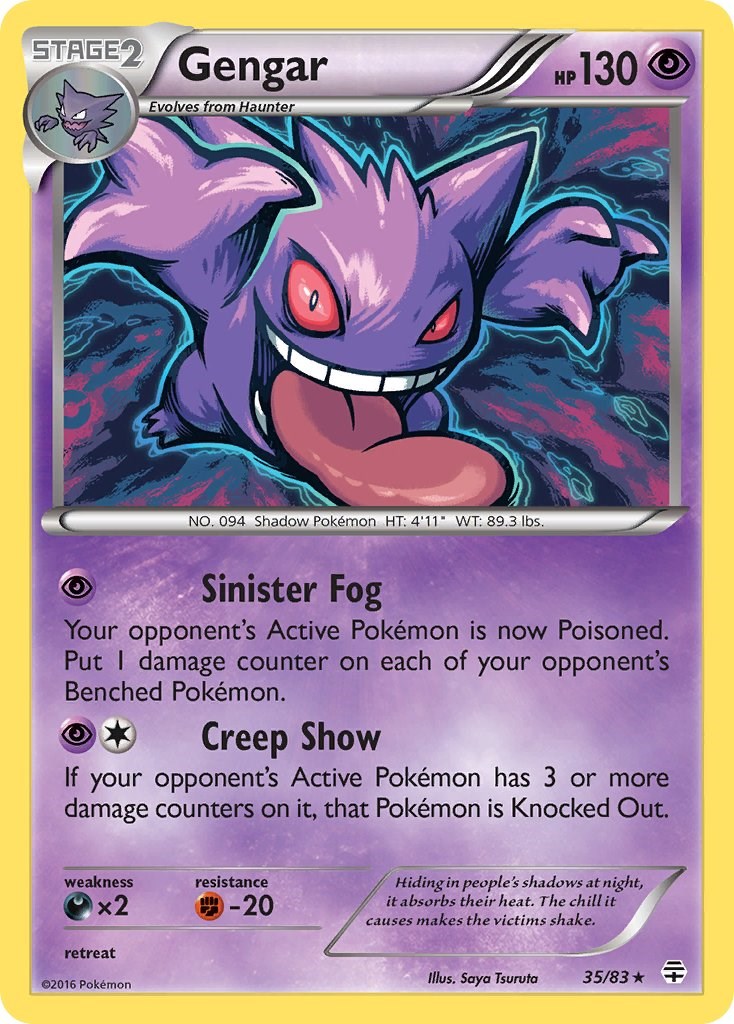 Gengar (35/83) (Cosmos Holo) [XY: Generations] | Deep Dive Games St. Marys