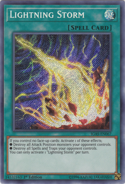 Lightning Storm [IGAS-EN067] Secret Rare | Deep Dive Games St. Marys