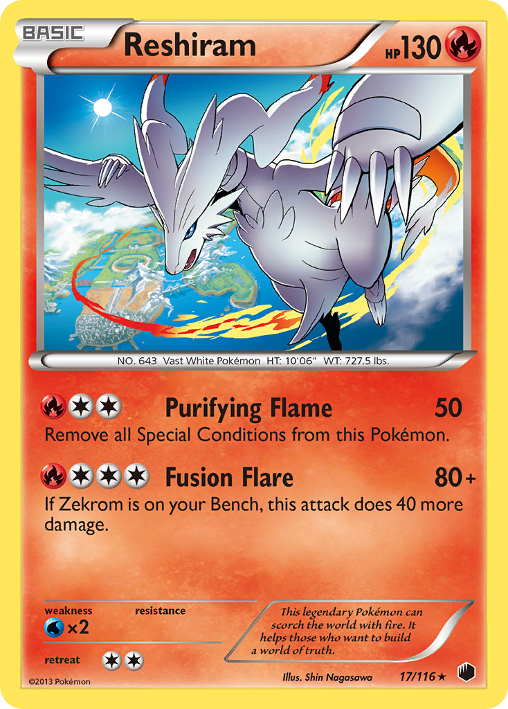 Reshiram (17/116) [Black & White: Plasma Freeze] | Deep Dive Games St. Marys