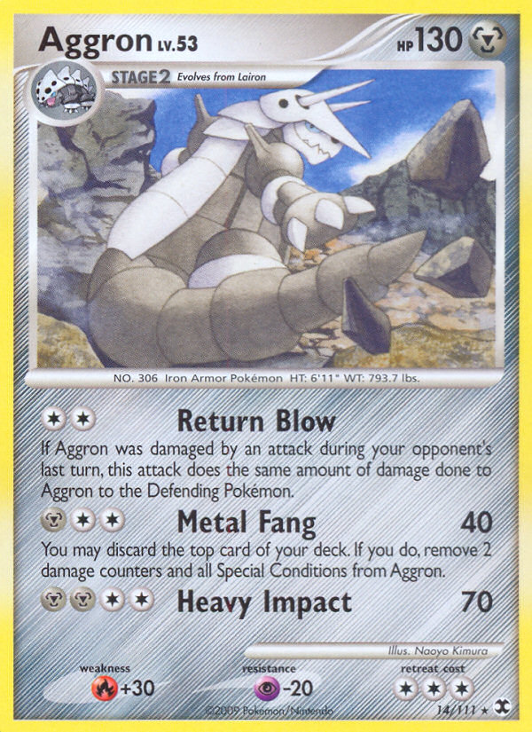 Aggron (14/111) [Platinum: Rising Rivals] | Deep Dive Games St. Marys