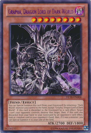 Grapha, Dragon Lord of Dark World (Purple) [DL18-EN006] Rare | Deep Dive Games St. Marys