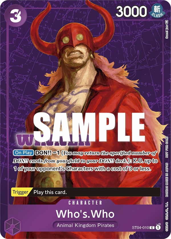 Who's.Who (Tournament Pack Vol. 3) [Winner] [One Piece Promotion Cards] | Deep Dive Games St. Marys