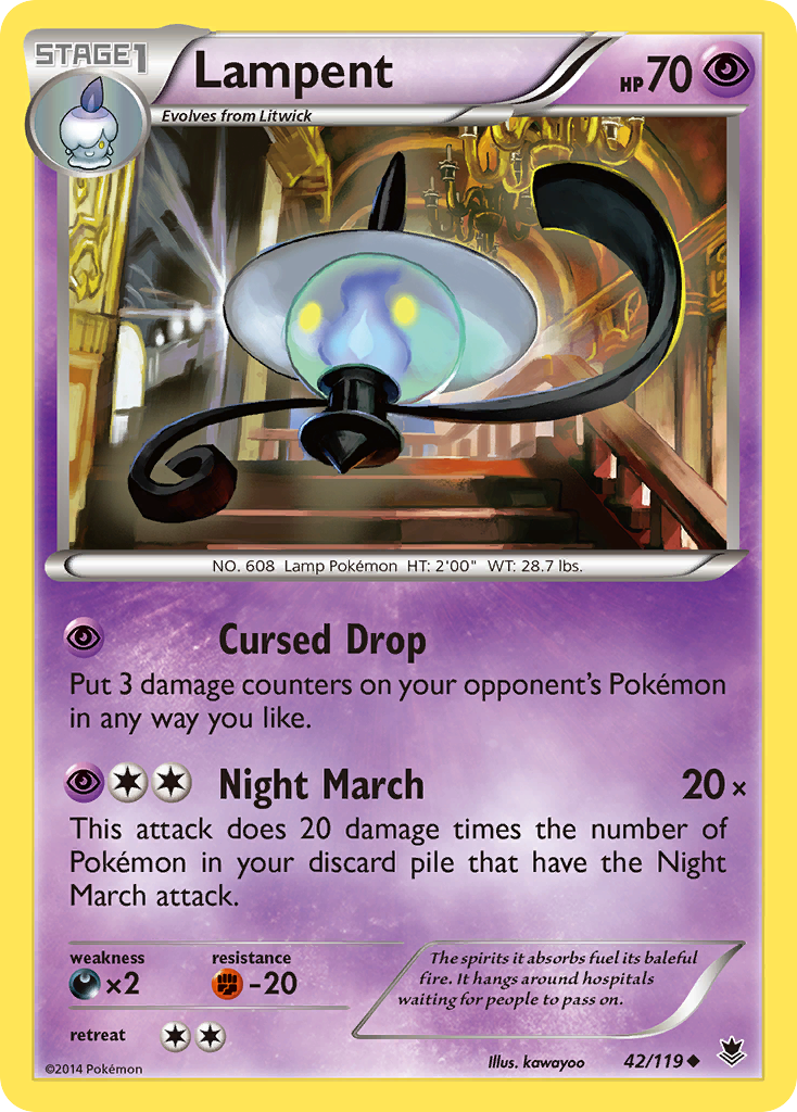 Lampent (42/119) [XY: Phantom Forces] | Deep Dive Games St. Marys