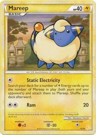 Mareep (13/30) [HeartGold & SoulSilver: Trainer Kit - Raichu] | Deep Dive Games St. Marys