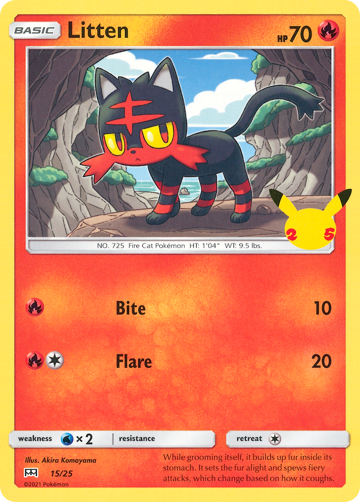 Litten (15/25) [McDonald's 25th Anniversary] | Deep Dive Games St. Marys