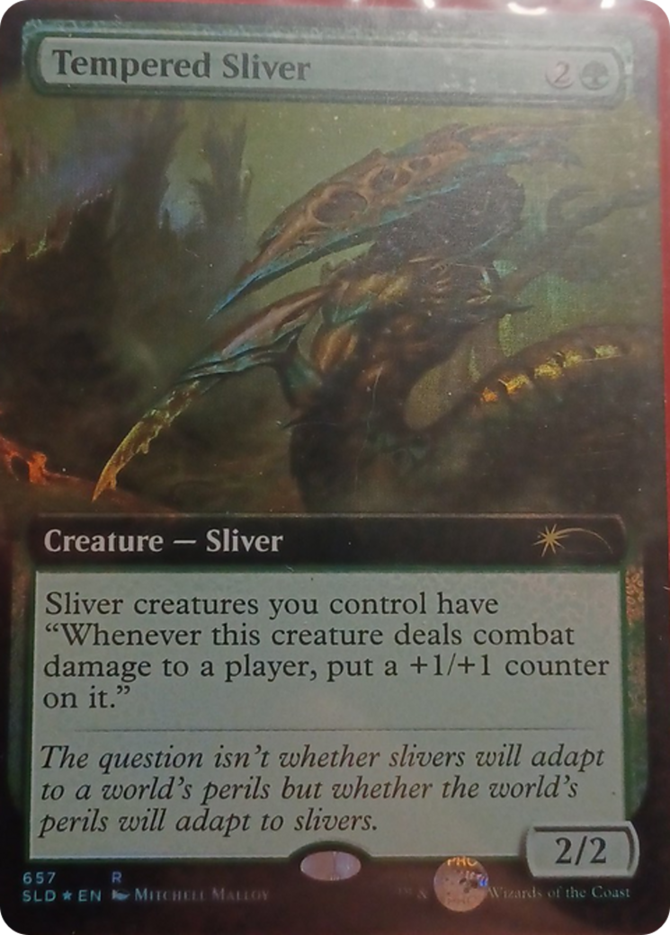 Tempered Sliver (Extended Art) [Secret Lair Drop Promos] | Deep Dive Games St. Marys