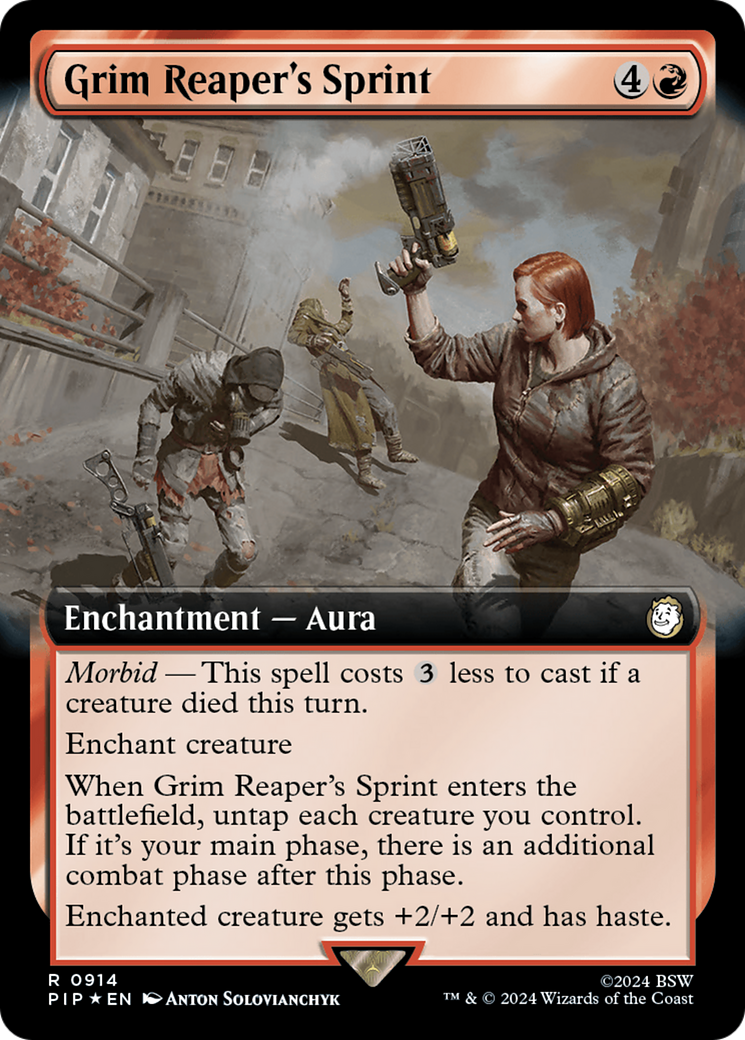 Grim Reaper's Sprint (Extended Art) (Surge Foil) [Fallout] | Deep Dive Games St. Marys