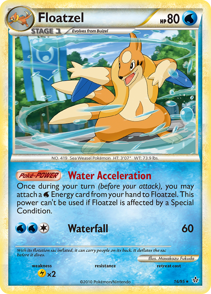 Floatzel (16/95) [HeartGold & SoulSilver: Unleashed] | Deep Dive Games St. Marys