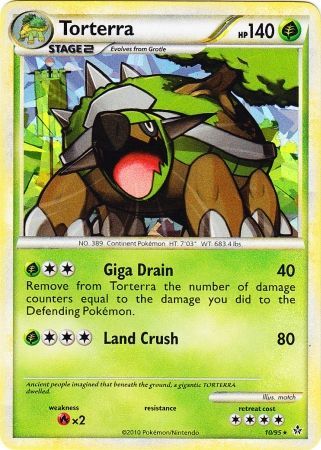 Torterra (10/95) (Cracked Ice Holo) [HeartGold & SoulSilver: Unleashed] | Deep Dive Games St. Marys