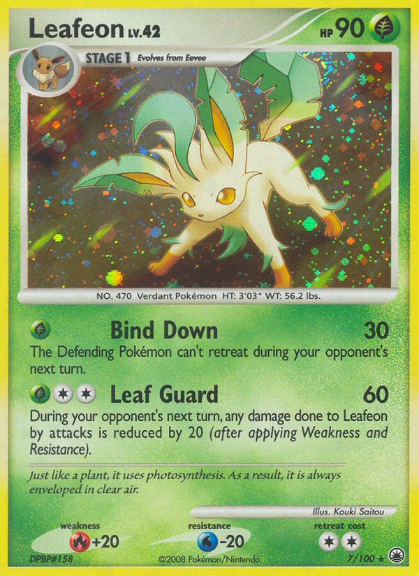 Leafeon (7/100) [Diamond & Pearl: Majestic Dawn] | Deep Dive Games St. Marys