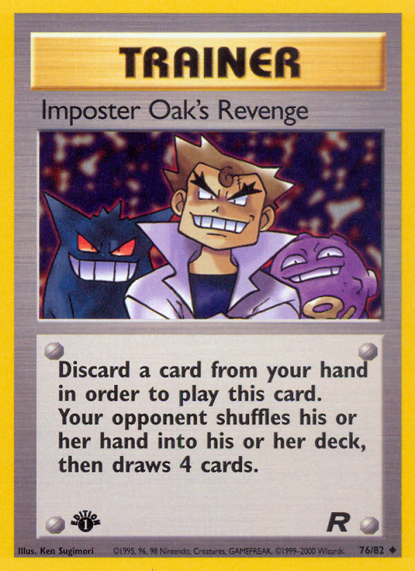 Imposter Oak's Revenge (76/82) [Team Rocket 1st Edition] | Deep Dive Games St. Marys