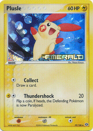 Plusle (39/106) (Stamped) [EX: Emerald] | Deep Dive Games St. Marys