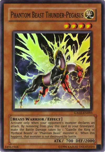 Phantom Beast Thunder-Pegasus [GX02-EN003] Super Rare | Deep Dive Games St. Marys