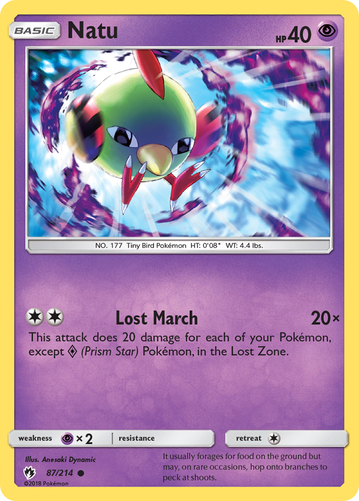 Natu (87/214) [Sun & Moon: Lost Thunder] | Deep Dive Games St. Marys