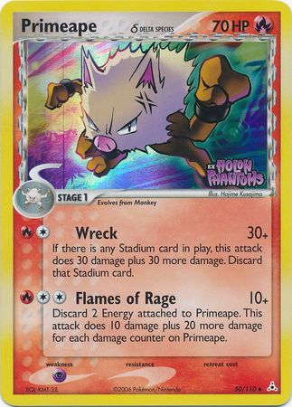 Primeape (50/110) (Delta Species) (Stamped) [EX: Holon Phantoms] | Deep Dive Games St. Marys