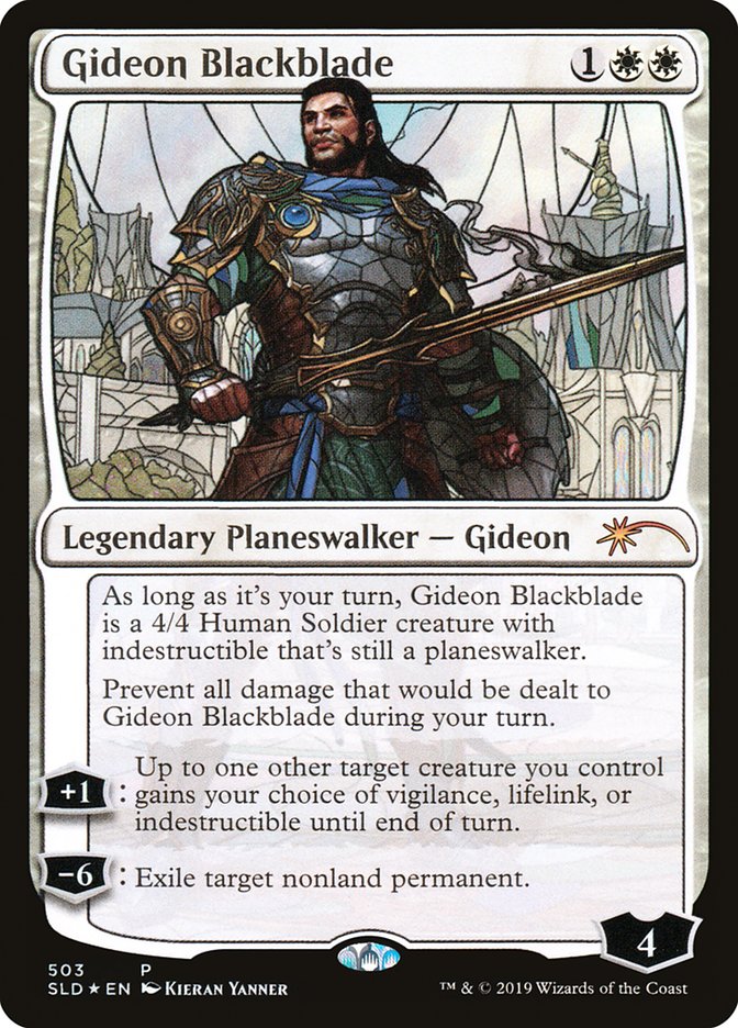 Gideon Blackblade (Stained Glass) [Secret Lair Drop Promos] | Deep Dive Games St. Marys