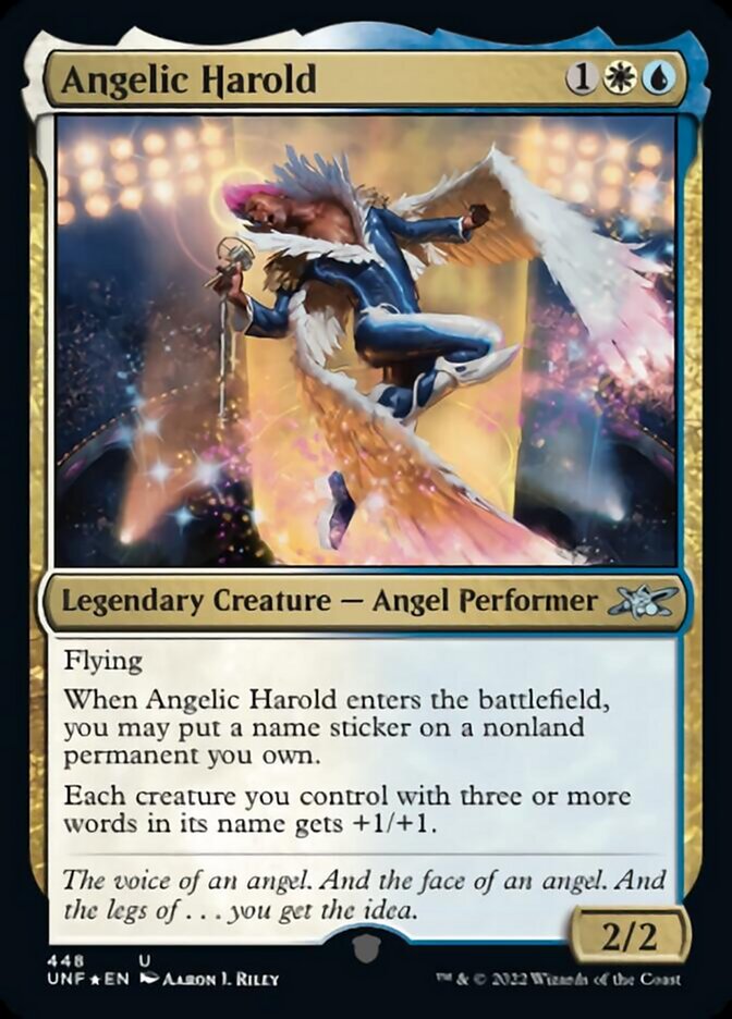 Angelic Harold (Galaxy Foil) [Unfinity] | Deep Dive Games St. Marys