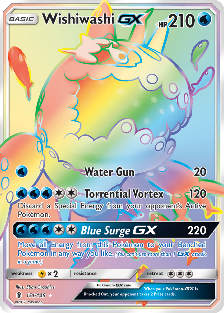 Wishiwashi GX (151/145) [Sun & Moon: Guardians Rising] | Deep Dive Games St. Marys