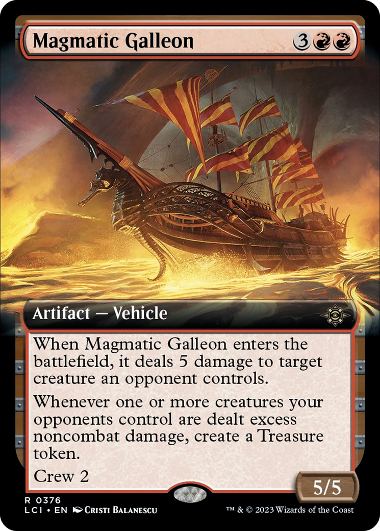 Magmatic Galleon (Extended Art) [The Lost Caverns of Ixalan] | Deep Dive Games St. Marys