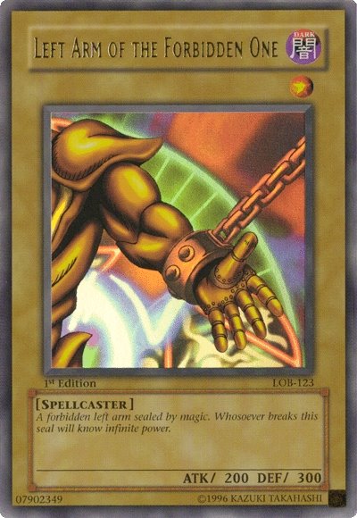 Left Arm of the Forbidden One [LOB-123] Ultra Rare | Deep Dive Games St. Marys