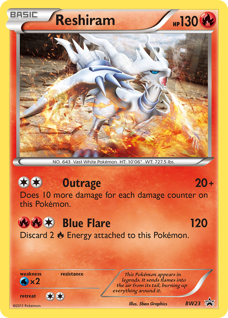 Reshiram (BW23) [Black & White: Black Star Promos] | Deep Dive Games St. Marys