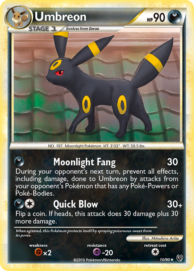 Umbreon (10/90) [HeartGold & SoulSilver: Undaunted] | Deep Dive Games St. Marys