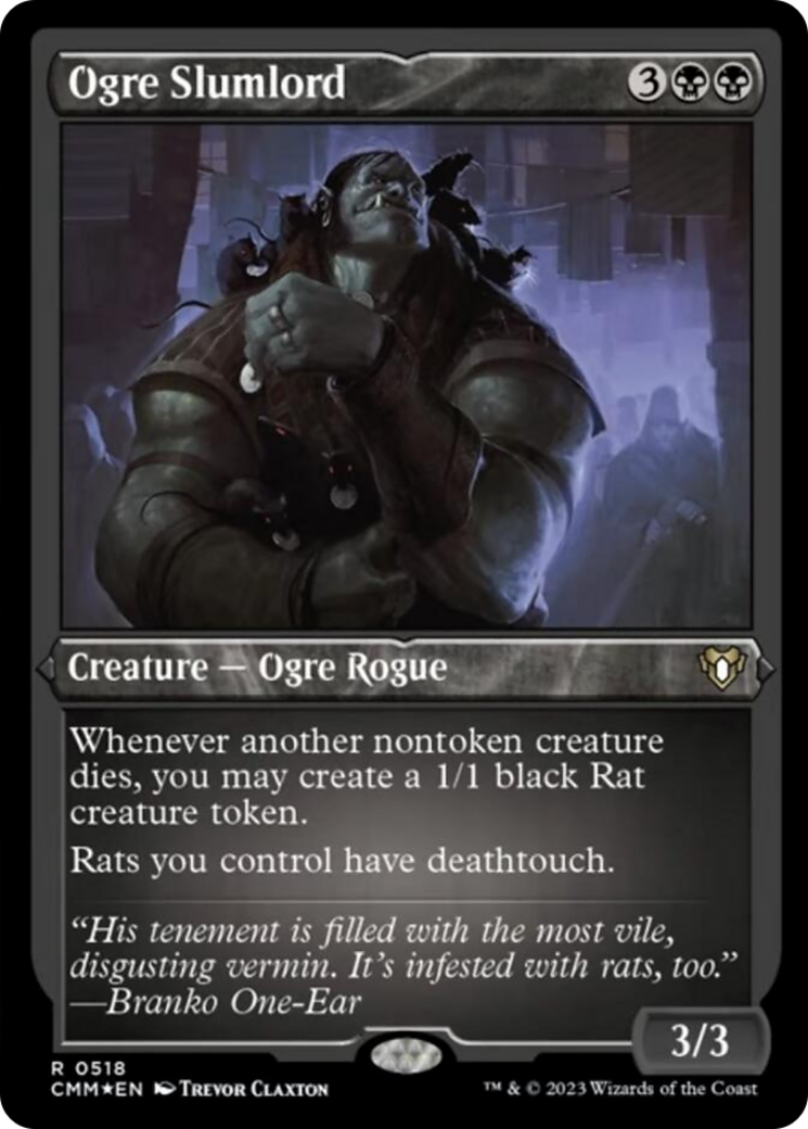 Ogre Slumlord (Foil Etched) [Commander Masters] | Deep Dive Games St. Marys