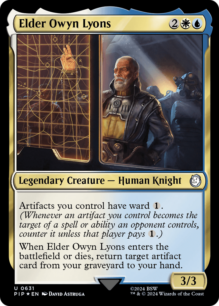 Elder Owyn Lyons (Surge Foil) [Fallout] | Deep Dive Games St. Marys