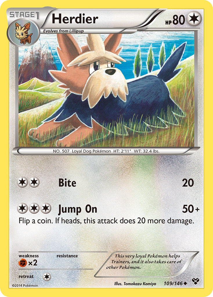 Herdier (109/146) [XY: Base Set] | Deep Dive Games St. Marys