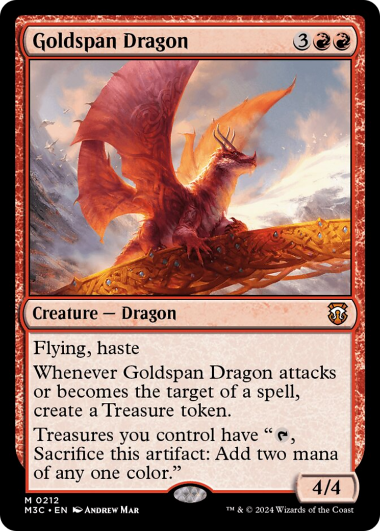 Goldspan Dragon [Modern Horizons 3 Commander] | Deep Dive Games St. Marys