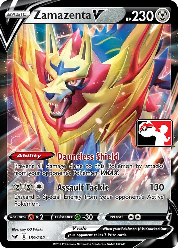 Zamazenta V (139/202) [Prize Pack Series One] | Deep Dive Games St. Marys