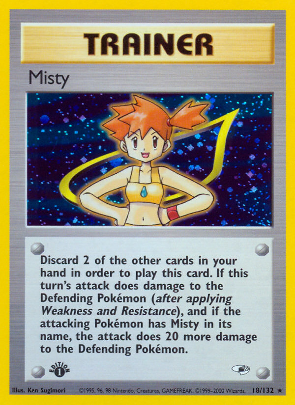 Misty (18/132) [Gym Heroes 1st Edition] | Deep Dive Games St. Marys