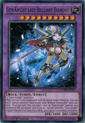 Gem-Knight Lady Brilliant Diamond [CORE-EN047] Ultra Rare | Deep Dive Games St. Marys