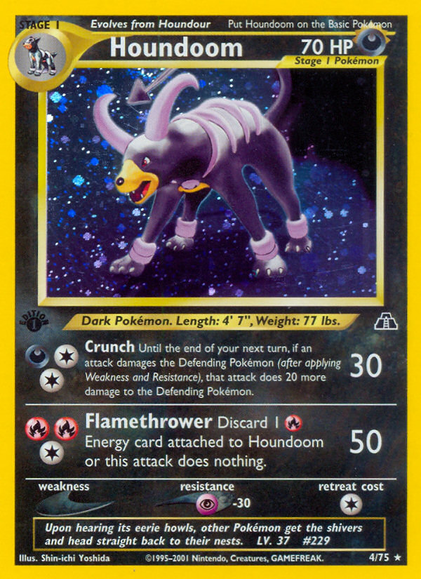 Houndoom (4/75) [Neo Discovery 1st Edition] | Deep Dive Games St. Marys